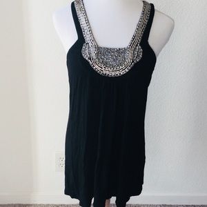 ❌SOLD ❌Rock & Roll Cowgirl Silver and Black Tank